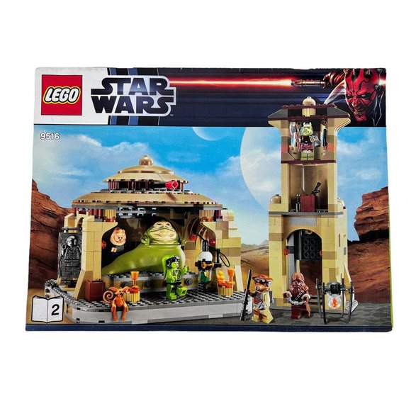 LEGO Star Wars 9516 Jabba’s Palace Instructions Only Manual 1 & 2 Book Booklet - Picture 4 of 5